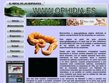Tablet Screenshot of ophidia.es